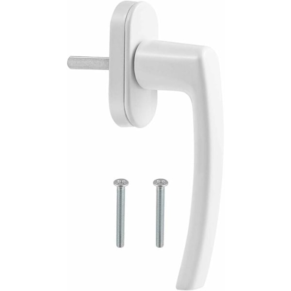 Handle for PVC windows and doors, white