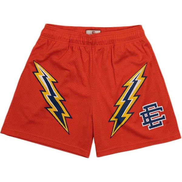 Nya sommarshorts för män, svarta vita tryckta shorts Eric Emanuel utomhussport träning basket EESD-B1 EESD-B1 none