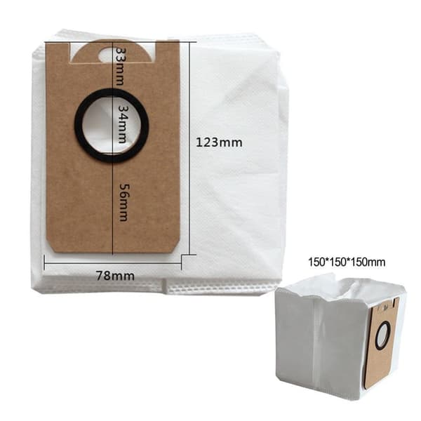 (SC)Robot Vacuum Dust Bag Set, High-Efficiency Filtration, Reliable Performance with Tear-Resistant Design, Robust Construction with Advanced