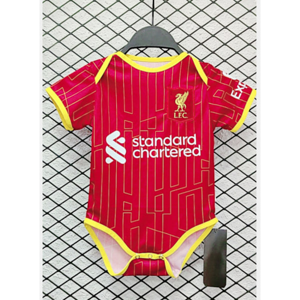 2022-2023 Ainutlaatuinen Vauvan Jalkapallopaita Lyhythihainen Haalari 6-18 Kuukautta (6-12 kk, Liverpool 1)