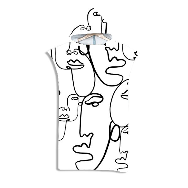 110*75 cm Hupullinen kylpypyyhe aikuisille, ranta nopeasti kuivuva kylpytakki viitta rantakylpytakki 3