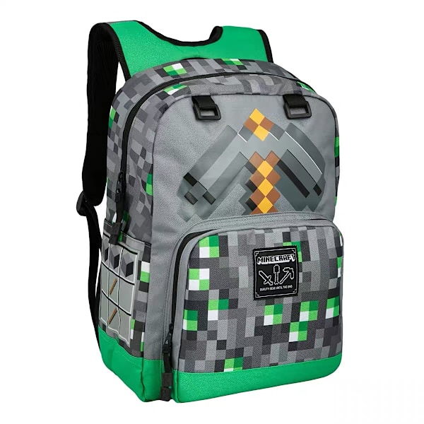 Minecraft school bags for elementary and high school students, children's backpacks, large capacity, comfortable and easy to carry