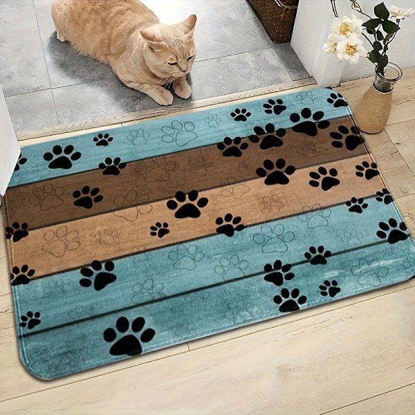 1 st Ultraabsorberande Dörrmatta för Hundtassar - Stilfull Entrématta för Smutsiga Tassar, Snabbtorkande, Halkfri Sovfilt, Perfekt för Livliga Husdjurshem 45×120cm
