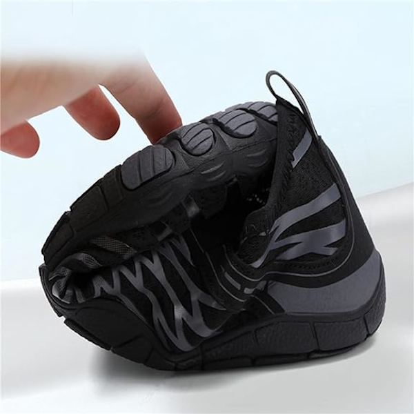 Lorax Pro Barefoot Sko til Mænd og Kvinder Vandresko, Anti-Slip Ride Strand Sko Sort Sort Black 45