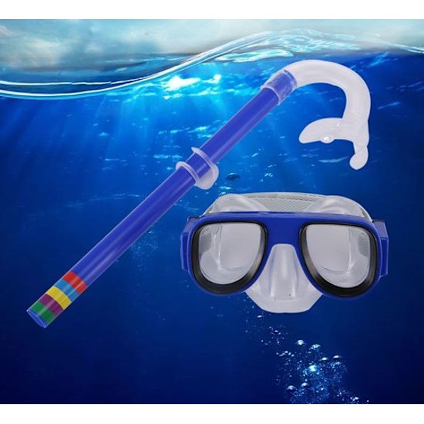 Snorkeldykkerbriller til børn med panoramisk synsfelt, dykkermaske snorkelmaske