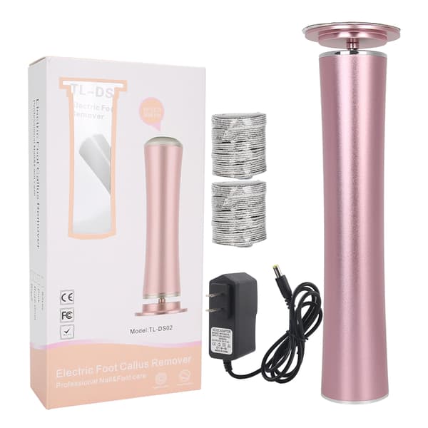 (SC) Electric Rechargeable Automatic Callus Remover Foot File Pedicure Tool 100-240V US Plug