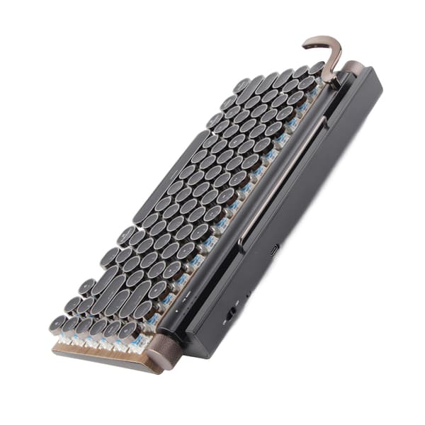 (SC)Retro Wireless Mechanical Keyboard with Adjustable Brightness and 83 Keys