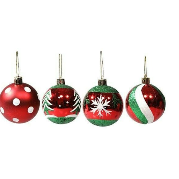 6 stk Julepynt rekvisitter Juletre anheng pynt J J 6PCS