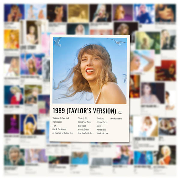 50 kpl Swift-julisteita tarroja tarroja lahjaksi muistikirjoihin, scrapbookingiin ja vesipulloihin 50PCS