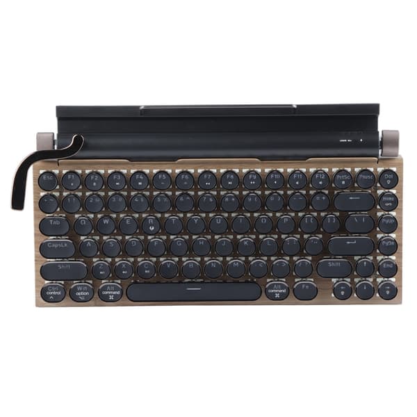 (SC)Retro Wireless Mechanical Keyboard with Adjustable Brightness and 83 Keys