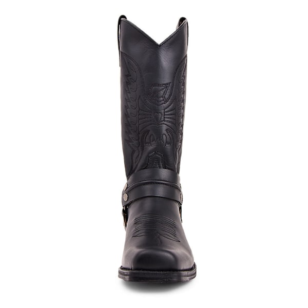 Miesten Harness-saappaat Neliövarvas Casual Boots Keskivarren Musta Black 10