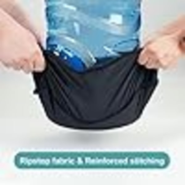 Sett med kompresjonspakkeposer for reisetilbehør med skopose, rivebestandige reiseposer med ID-merke, utvidbare pakkeposer (Mørk blå) Dark Blue