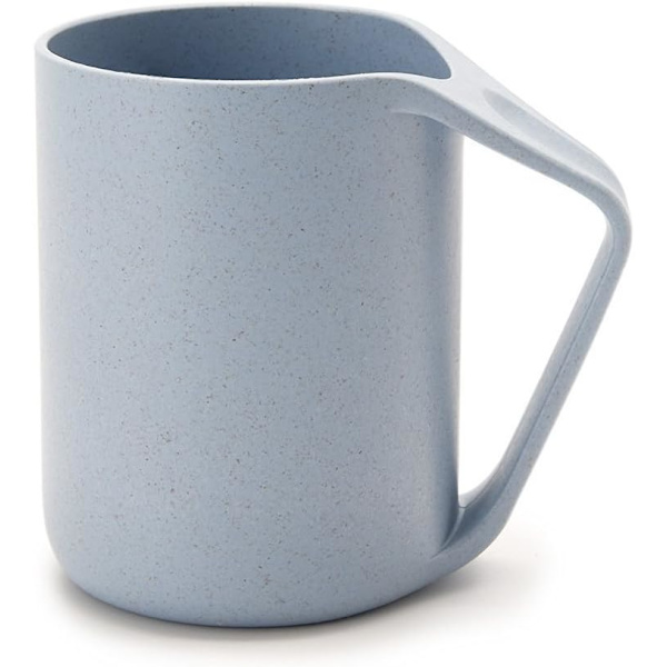 Ympäristöystävällinen ja terveellinen vehnäolkimuki, biohajoava muovimuki vedelle, kahville, maidolle, mehulle, teelle (1 kpl, 390 ml) (4 mukia)