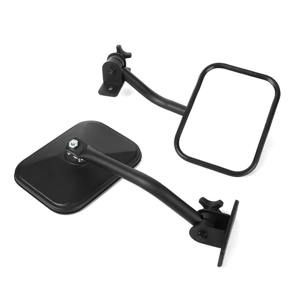 (SC) Car Square Rearview Mirror Replacement Side A Pillar Column Car Accessories Fits for Jeep Wrangler 07-17