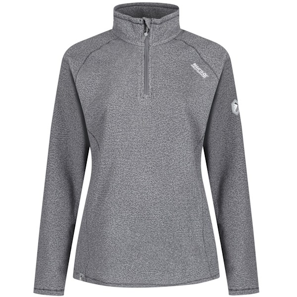 Regatta Great Outdoors Montes Naisten Puolivetoketjullinen Fleece-collegepaita Tumma Vaalea Teräs 10 UK Dark Light Steel