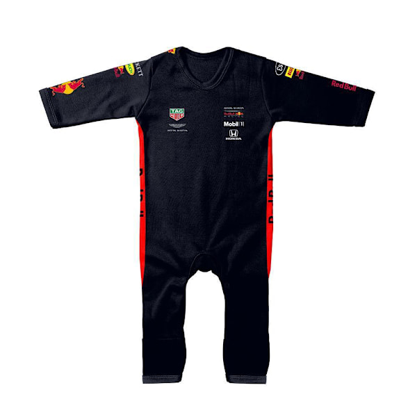 Barn Baby Nyfödd Spädbarn F1 Racing Team Racer Overall Romper Kläder E 9M E