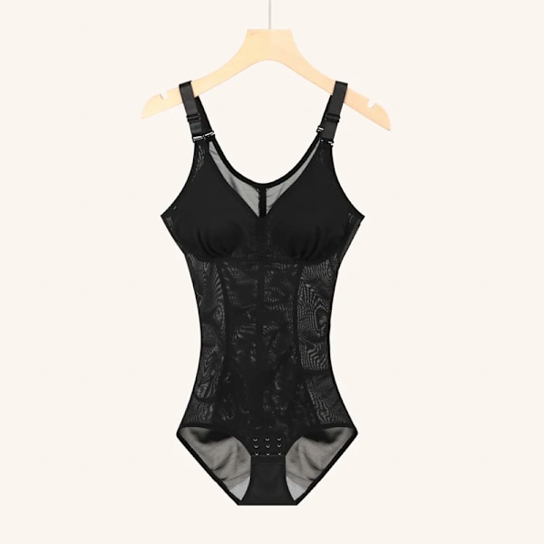 MISTHIN Kropp Tummy Control Trosor Mage Kvinnor Sexig Push Up BH Åtsittande Gå Ner i Vikt Slim Down Transparent Helkroppsformare Svart XXL Black