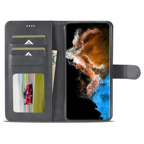 [SC]LC.IMEEKE Samsung Galaxy S23 Etui Læder Sort 65
