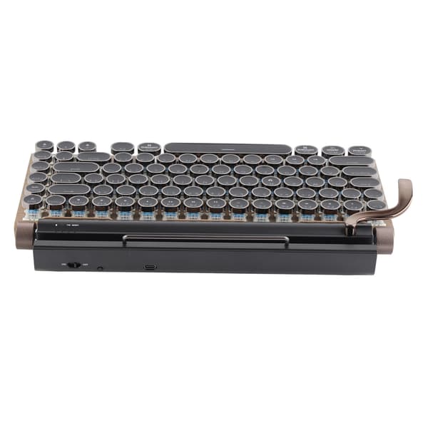 (SC)Retro Wireless Mechanical Keyboard with Adjustable Brightness and 83 Keys
