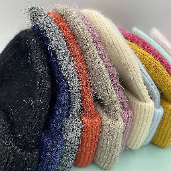 Strikkede Mænd Kvinder Ganni Vinter Varmt Hætte Cuff Strikkede Stræk Beanie Hat Routing