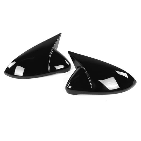 (SC) Pair Side Mirror Covers Rear Fits for MK7 MK7.5 R 2013-2020 Gloss Black