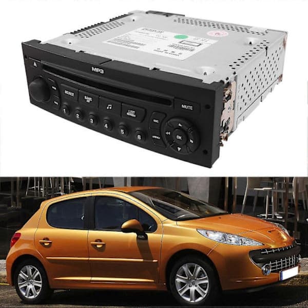 (SC)RD43 Autoradio CD USB Aux MP3 207 206 307 408 807 C2 C3 C4 C5 C8 Musta
