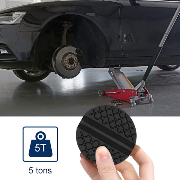 Domkraftsplattor för Garagebehov, Kraftigt Domkraftsverktyg med Halkfri Domkraftsadapter Säkerställer Stabilitet och Skydd Vid Bilunderhåll