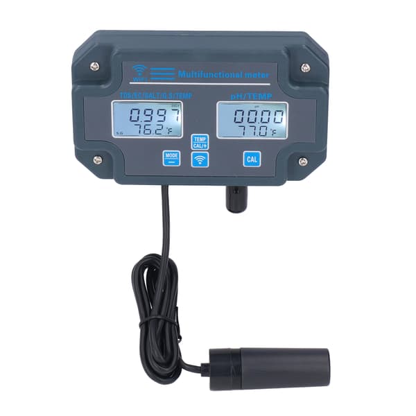 (SC)PHW3988 Multiparameter Water Quality Tester APP Remote Control PH EC TDS SALT SG Temperature Meter 110V US Plug