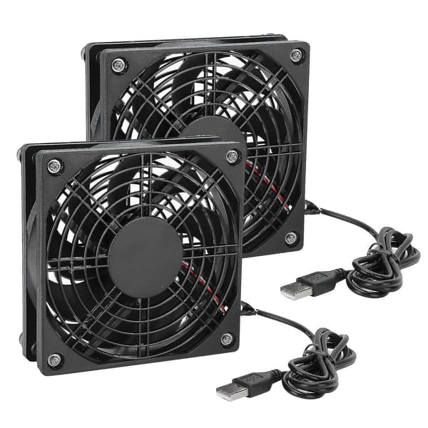 (SC)2st Computer Fan Ultra Silent Cooling Fan 5v Usb Pc Cooler Fans [DB]