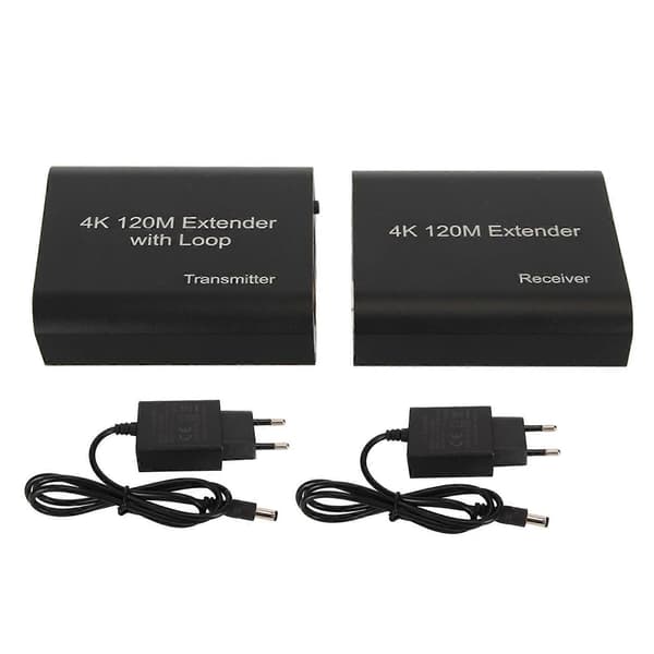 (SC)HD Multimedia Interface KVM Extender 4K at 30 Hz Single Channel Network Extender 120m 100-240V EU Plug YEMMA