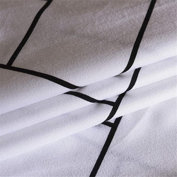 (SC) Quilted Bedspread Double Bed Set, 4 Pieces Microfiber Solid Patterned Plaid Bedding Set with 2 Pillowcases and 1 Flat Sheet, 220x240cm