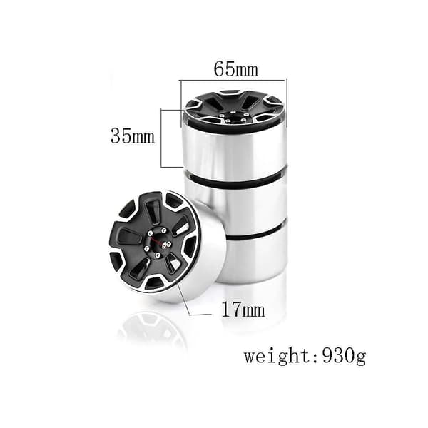(SC)232g/st Robust 2,2 tommer Beadlock Felgnav for 1/10 RC Crawler Bil Axial Scx10 Wraith Capra Rr