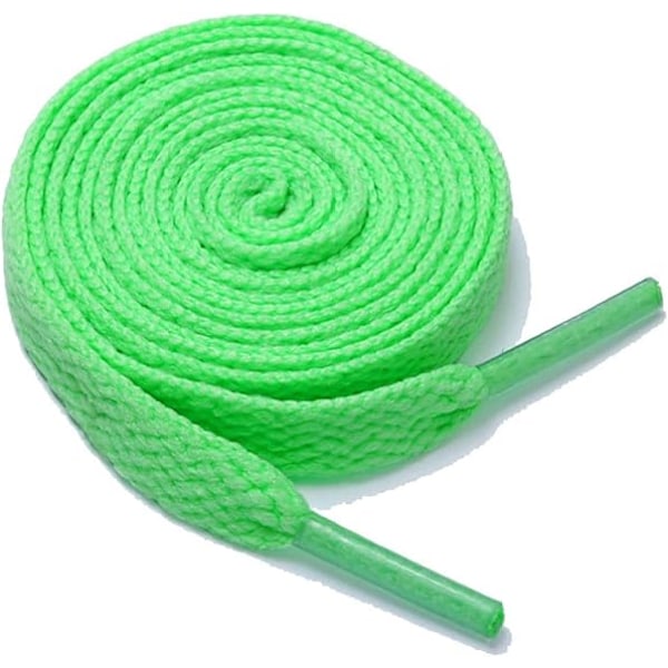 par platta skosnören, enkellagers platta skosnören Apfelgrün Blau 120cm