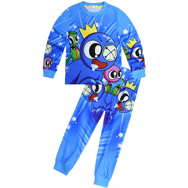 Rainbow Friends Pyjamas för flickor och pojkar 130cm