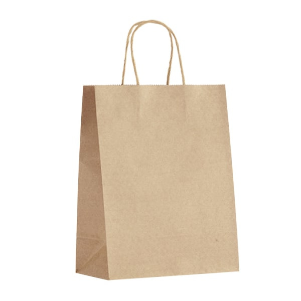 100 Gaveposer, Handleposer, Kraftpapirposer, Detaljhandelsposer, Festposer, Brunpapir