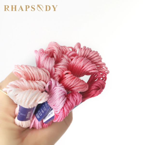 Rhapsody DMC Laadukas Egyptiläinen Puuvilla Tikkauslanka 6 Langallinen Kaksinkertainen Mercerisoitu Ristinompelulanka 12 Väriä Sarja 8 Metriä Sekalaisia Violetteja 323 6 Strand Purples 323