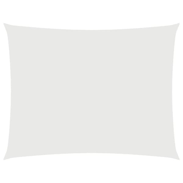 (SC)vidaXL Sun Shade Sail Oxford Fabric Rectangular 4x5 m White Vit white