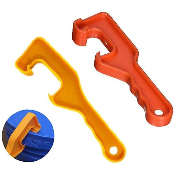 Plastburk Öppnare för Färgburkar, Hinklock Öppnare, Färghinklock Nyckel, Industriella Hårdvarutillbehör (Röd) (1st)