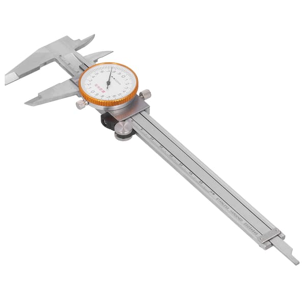 (SC) Dial Caliper Vernier 0.02 Dobbel Støtsikker Rustfritt Stål Manuelt Måleverktøy 0-150 mm