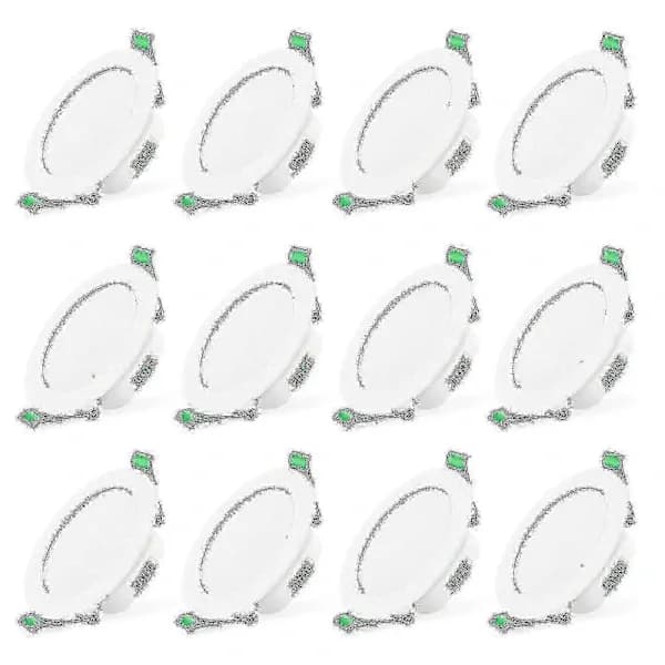 (SC)12 stk 7W Hvit LED Downlight Innfelte Taklamper Smal Spot Light