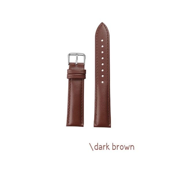 Watch Watch strap DARK BROWN 12MM Dark Brown