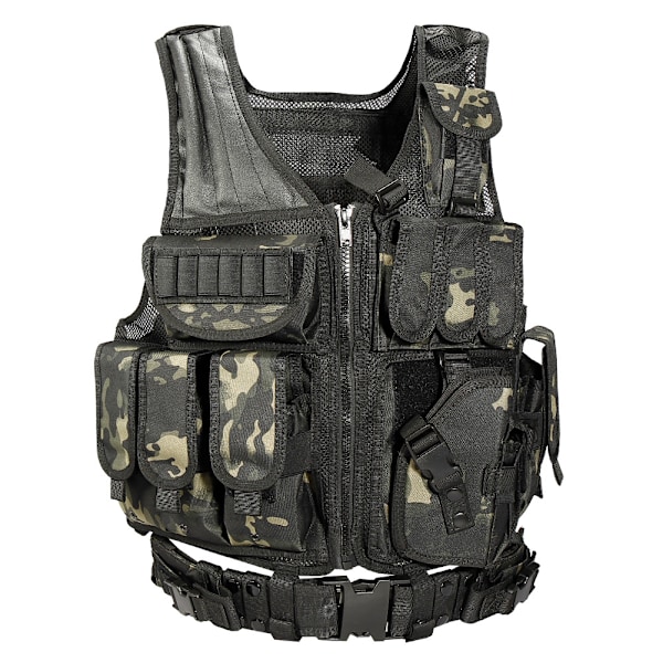 Utomhus Sommar Mesh Andningsbar Träningsväst Multifunktionell Specialstyrkor Västen Cs Fält Taktisk Västen ACU Camouf Average code (size adjustable) ACU Camouflage