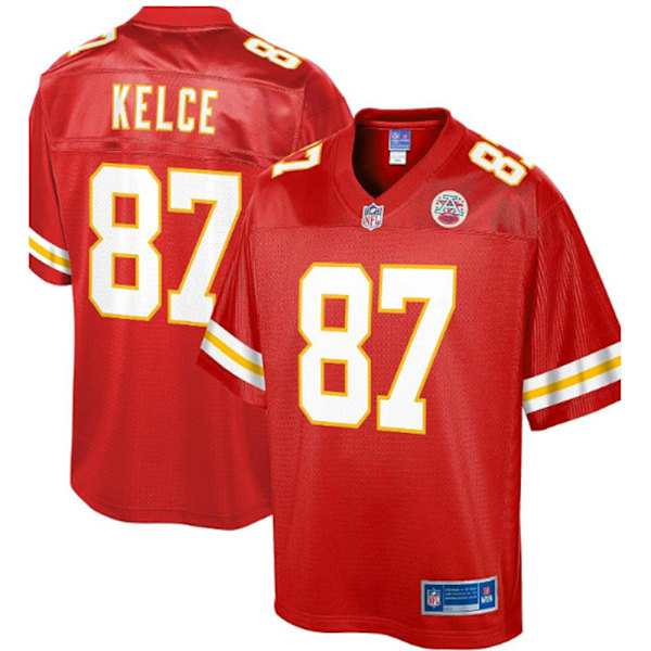 Kansas City Chiefs Jersey for Menn NFL Amerikansk Fotball Topp Sports T-skjorte CC C 3XL