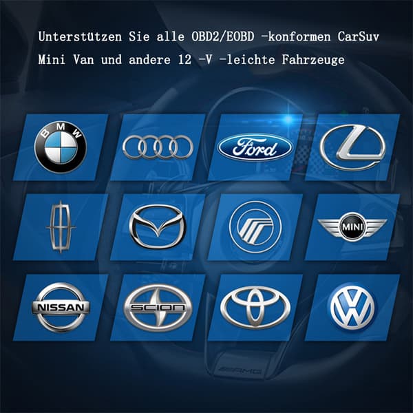 (SC)Nexlink OBD2 Bluetooth 5.0 for biler og motorsykler, OBD2 diagnoseenhet Bluetooth, OBD2 Bluetooth-adapter for iOS og Android