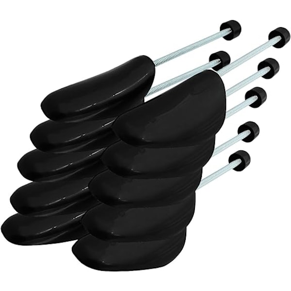 Set med 5 par plastskoblock, skoform, anpassningsbar upp till ad