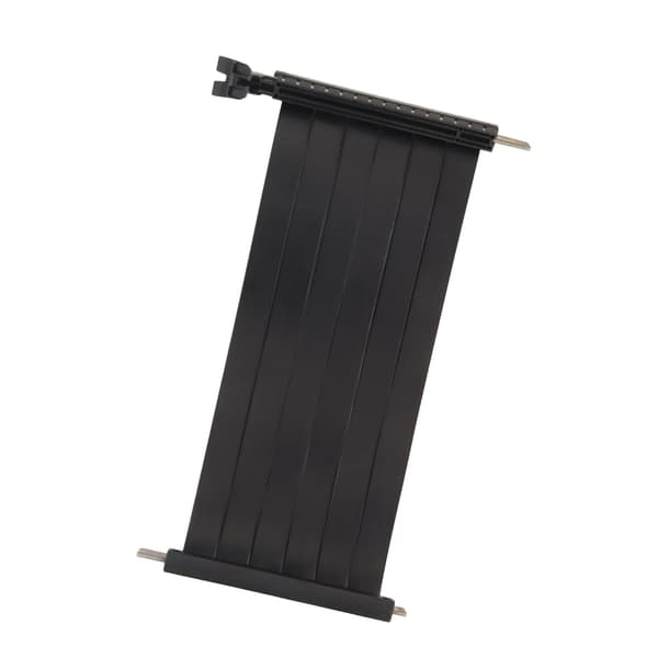 (SC)PCIe 3.0 X16 Riser Cable 180 Degree High Speed Flexible Dual Reverse GPU Extension Black 70cm 27.6in