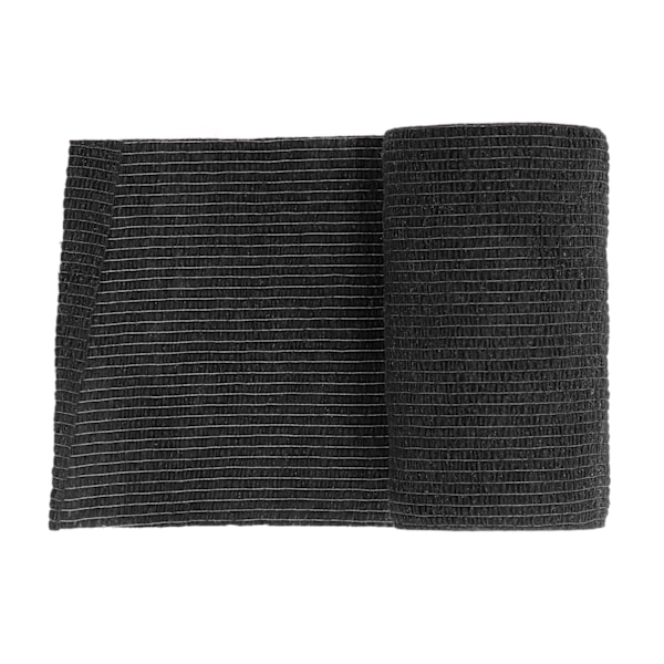 12 stk. Bandage Wrap Naturlig Latex Elastisk Selvklæbende Wrap til Køer Hunde Heste 10cm Sort