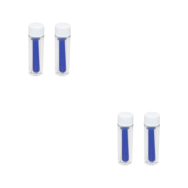 1/2/3/5 2x Silikoni Kosketuslinssien Asetin Mukava Ratkaisu Erä sininen 2PCS blue