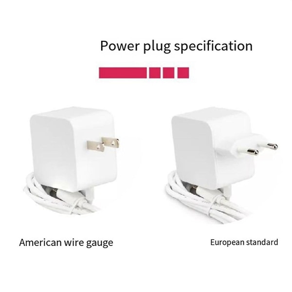För Pi5 Strömadapter USB-C 27W 5.1V 5A Multifunktionell Adapter med EU-kontakt (Vit)