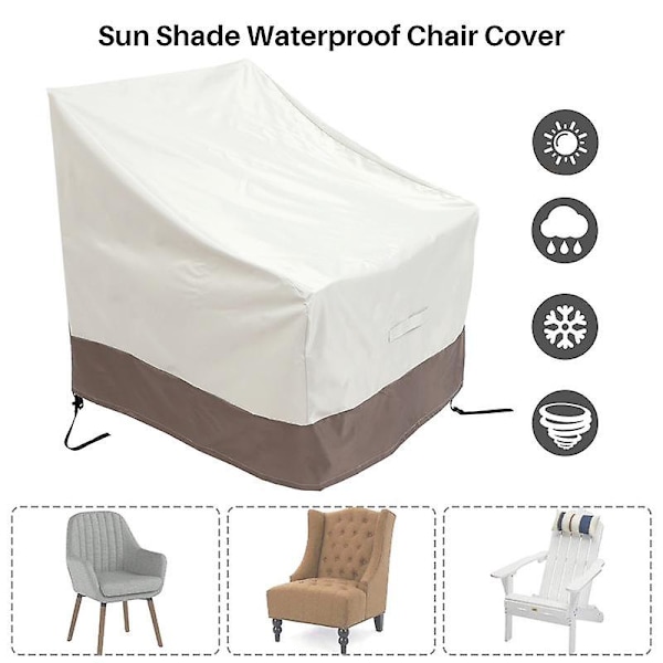 2-pack Adirondack-stolsöverdrag för uteplats, 79x84x91 cm, tjocka stolsöverdrag för uteplats, 420D, vattentäta